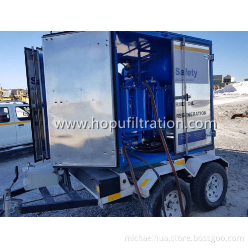 Mobile Trailer Transformer Oil Purification Machine
